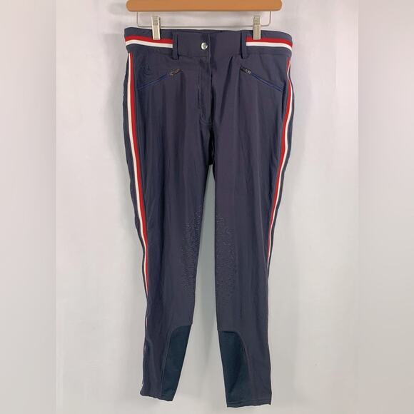 Piper Equestrian Riding Pants High Waist Horseback Full Seat Breeches Size 32 R - Picture 1 of 14